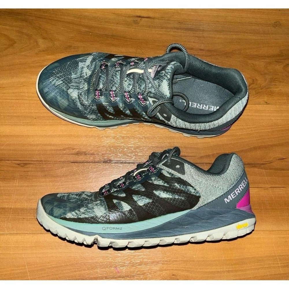 Womens Merrell Antora 2 Trail‎ Running Hiking Lace Up Sneakers Shoes